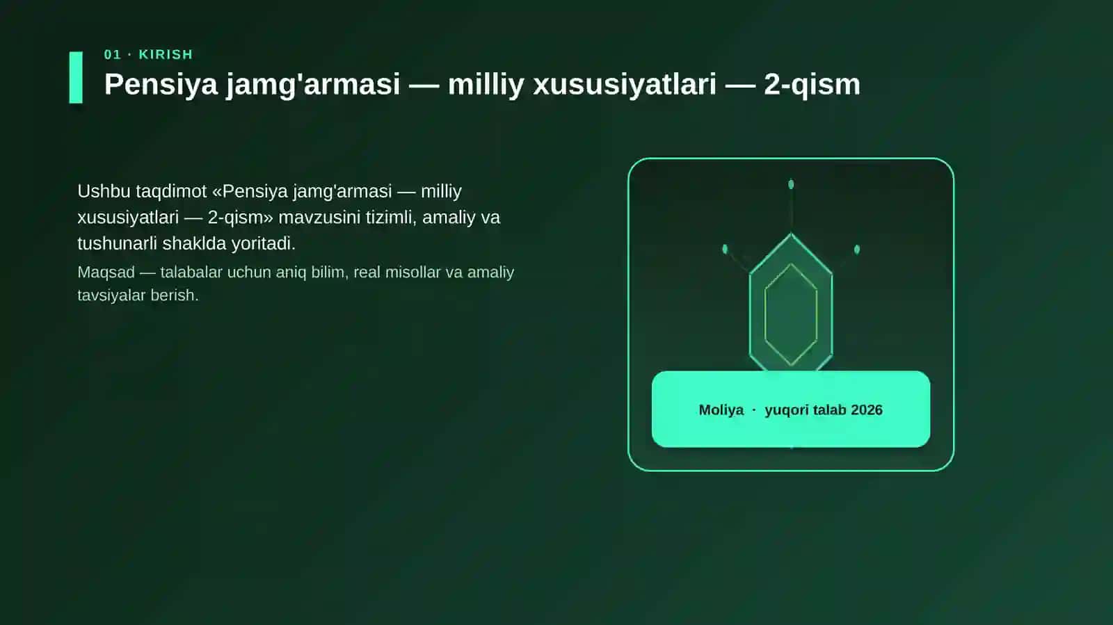 Pensiya jamg'armasi — milliy xususiyatlari — 2-qism 3