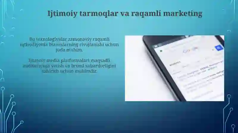 Raqamli iqtisodiyotning asosiy texnologiyalari 3