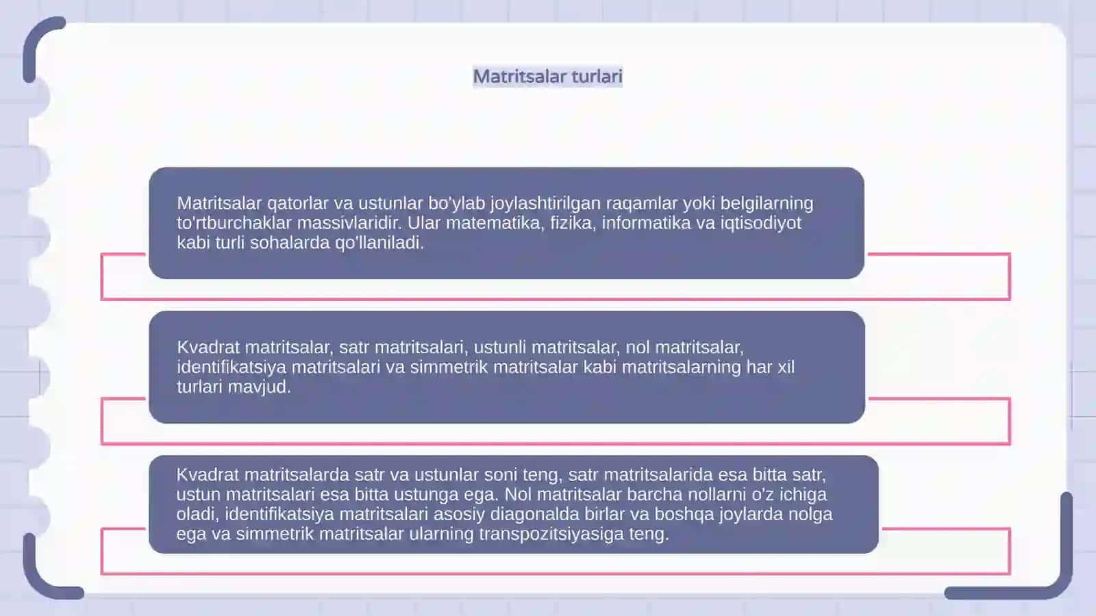 Matritsalar 3