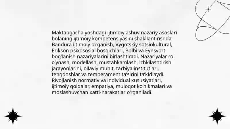 Maktabgacha yoshdagi ijtimoiylashuv va ijtimoiy moslashuv xususiyatlarini oʻrganish 3