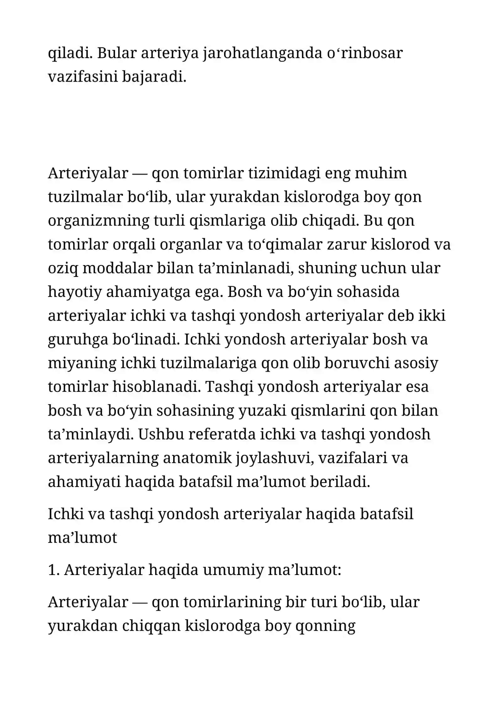 Ichki va tashqi yondosh arteryalari 3