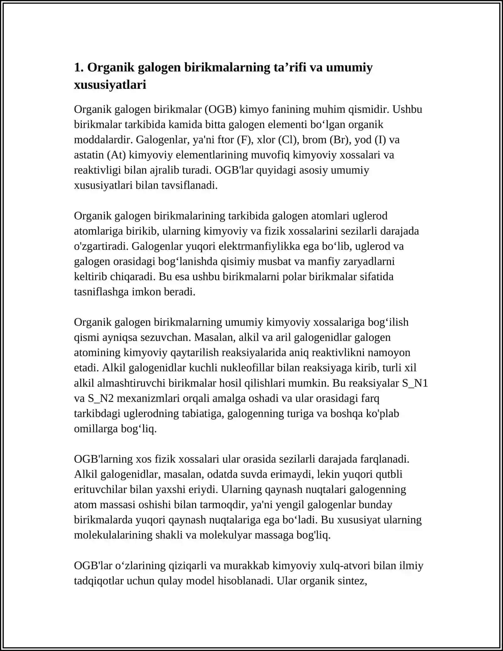 ORGANIK GALOGEN BIRIKMALAR 3