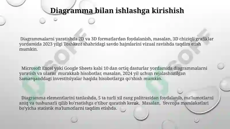 Diagrammalar ustida ishlash 3
