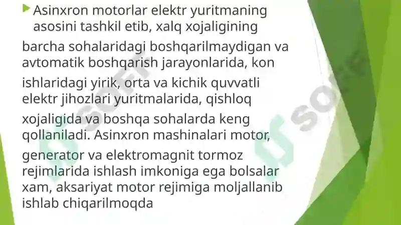 Asinxron generatorlar 3