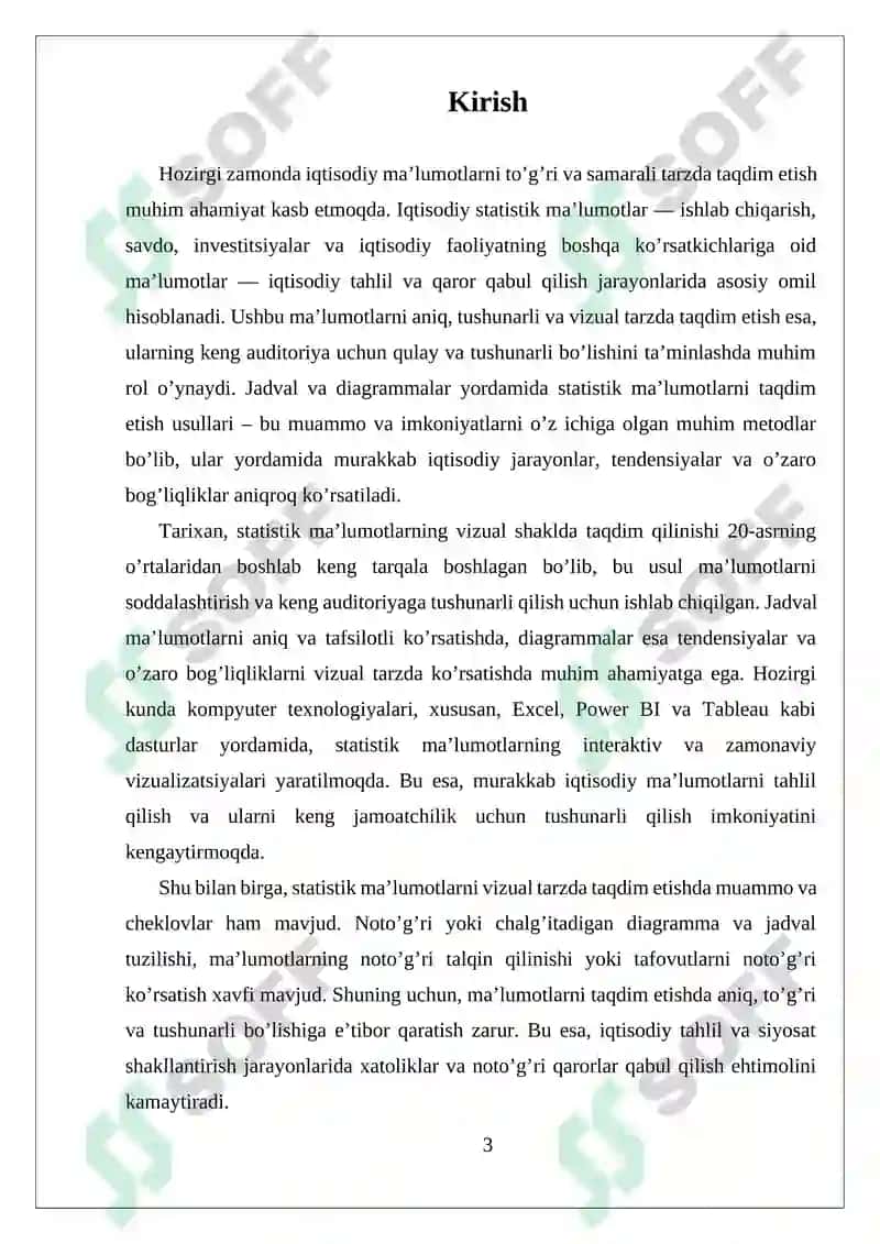Jadval va Diagrammalar Yordamida Iqtisodiy Ma'lumotlarni Taqdim Etish 3