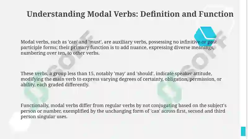 Understanding Modal Verbs: Definition & Functions 3
