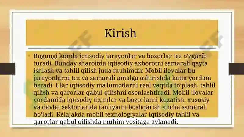Iqtisodiyaxborotni qayta ishlash uchun mobil ilovalardan foydalanish 3