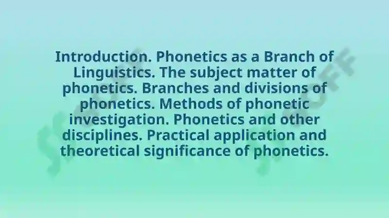 Introduction to Phonetics 3