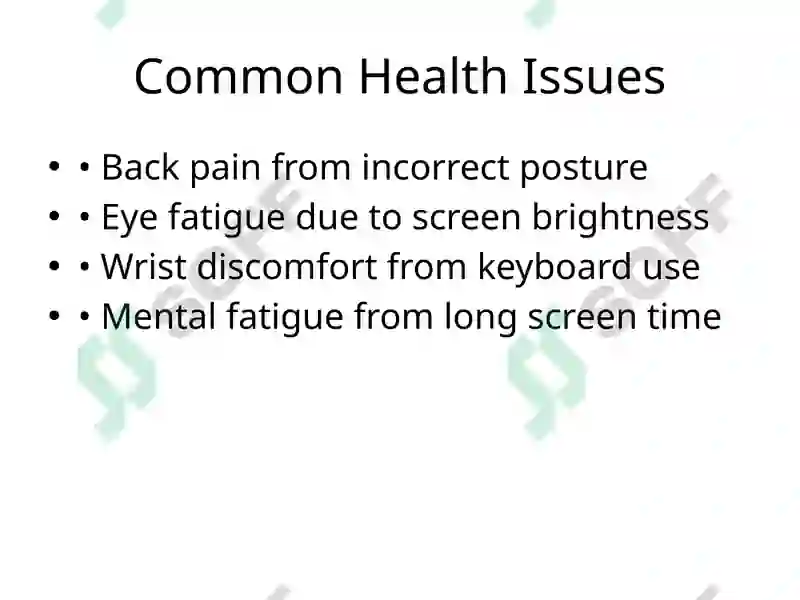 Health & Safety While Using a Computer 3