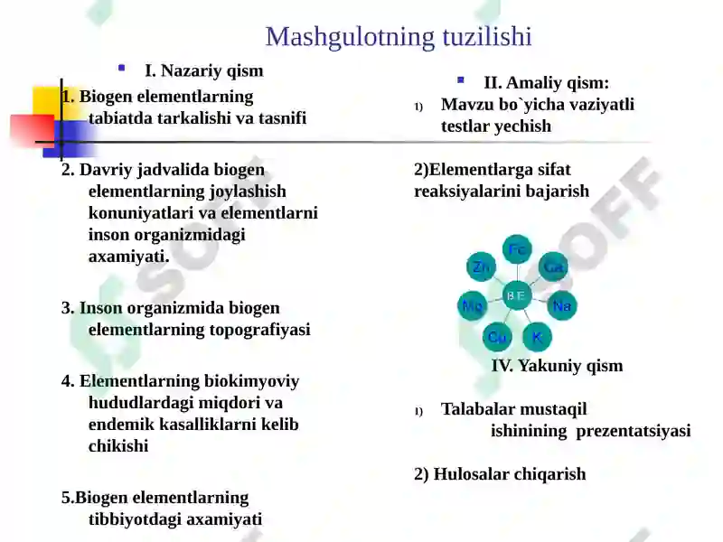 Biogen Elementlar Kimyosi 3