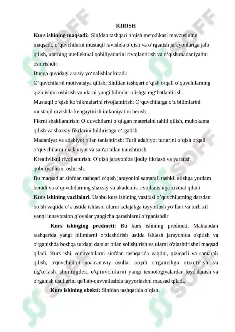 Sinfdan tashqari o‘qish mеtodikasi 3