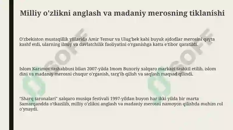 O'zbekistonning eng yangi tarixi 3