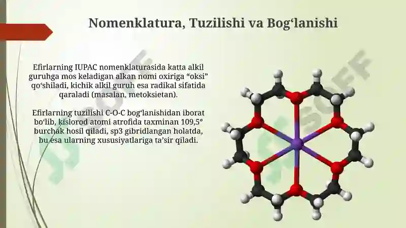 Oddiy va murakkab efirlar 3