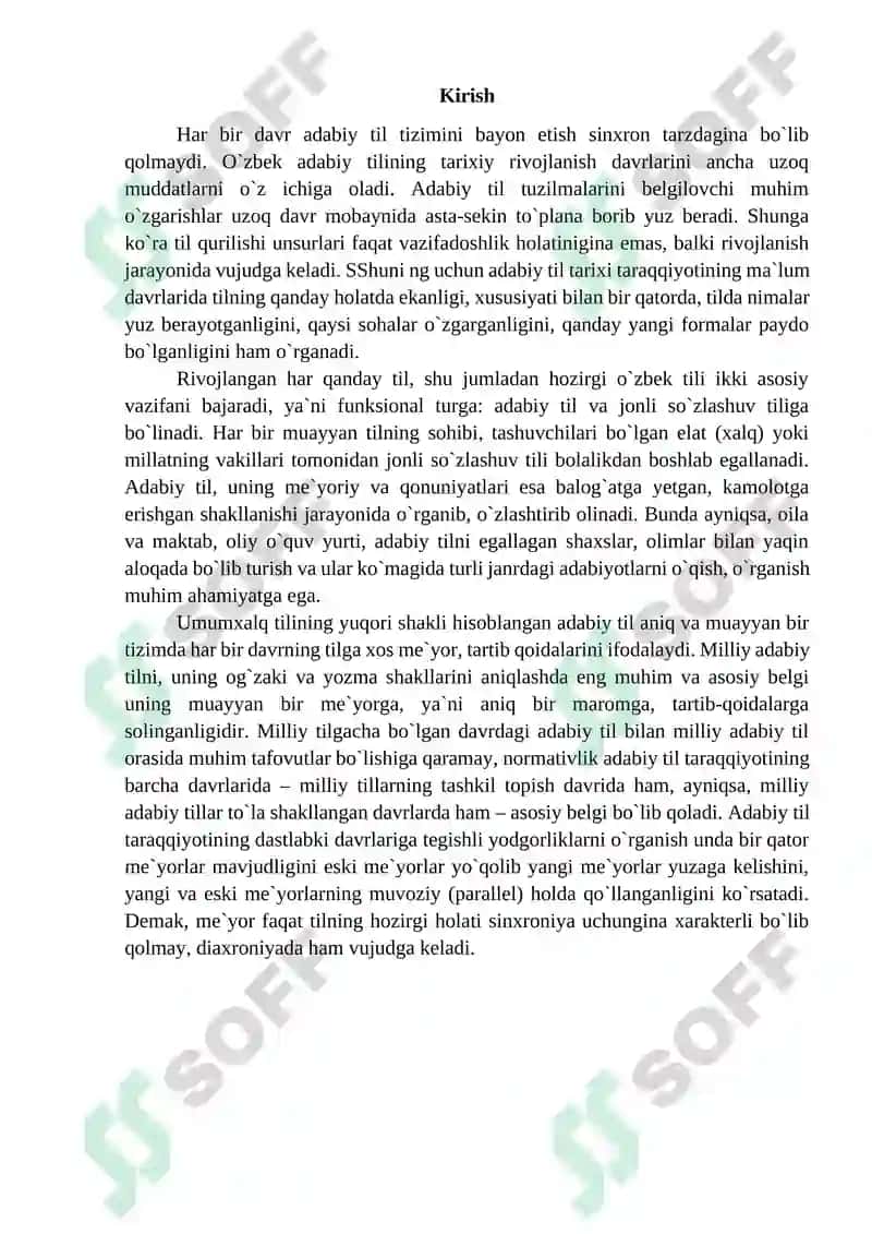 Adabiy til turlari. Uslublar taraqqiyoti 3