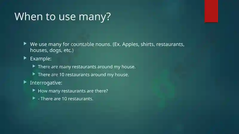 How many/much 3