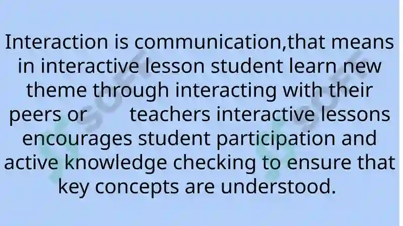 Interactive forms of lesson organizing 3