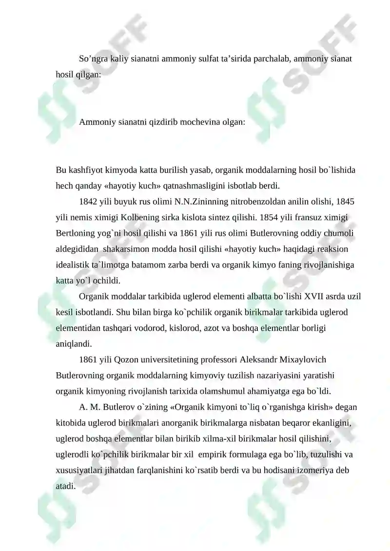 Organik kimyo fani 3