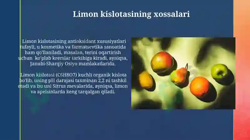 Olma va Limon Kislotasi 3