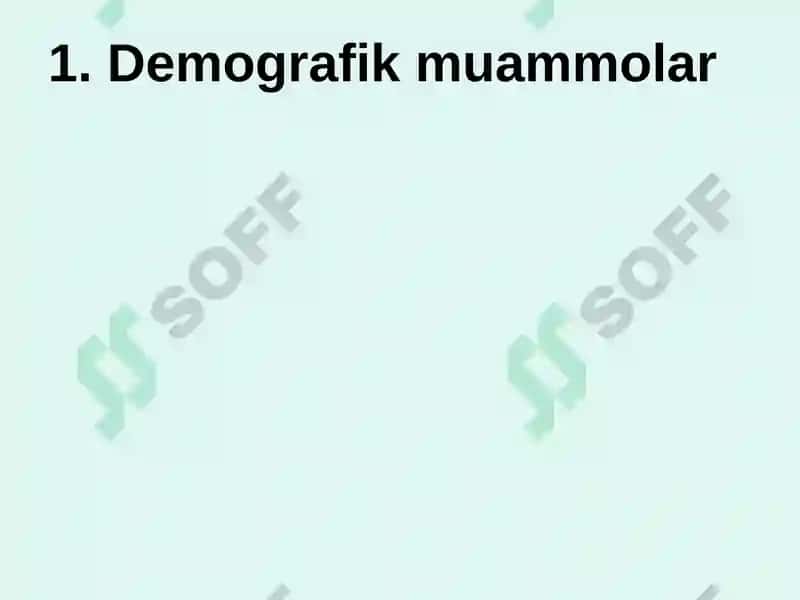 Insoniyatning global muammolari 3