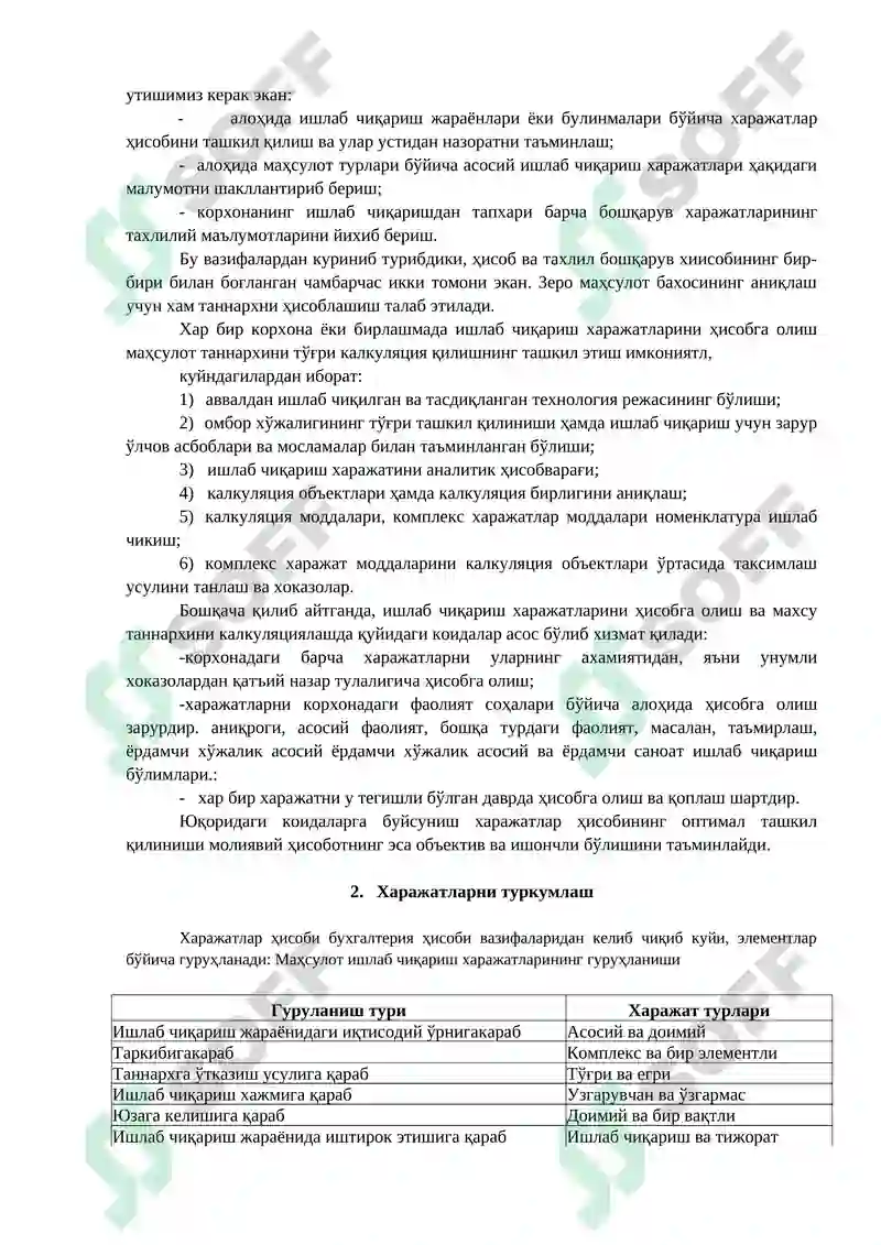 ХАРАЖАТЛАР ҲИСОБИ 3