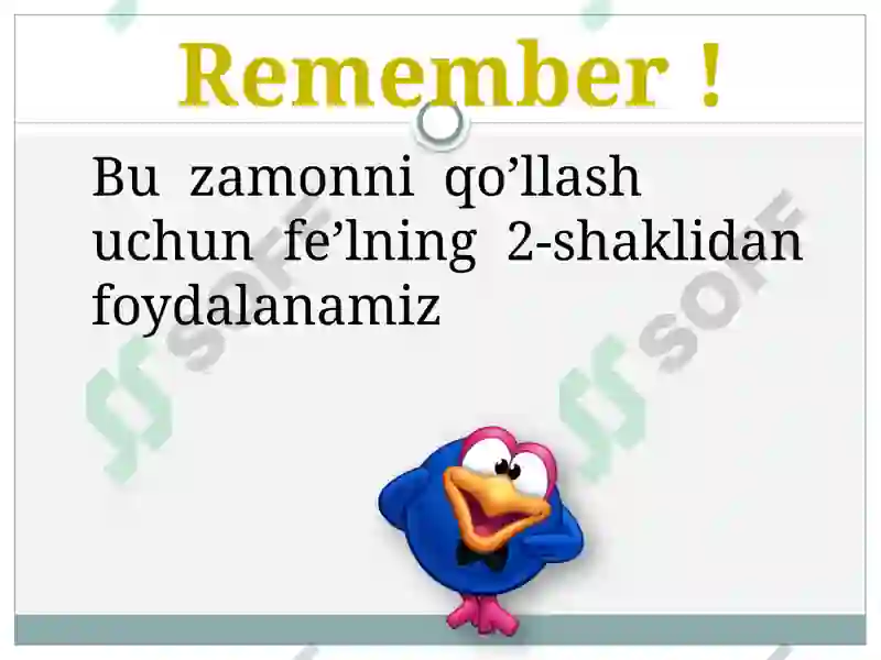 Past Simple Tense 3