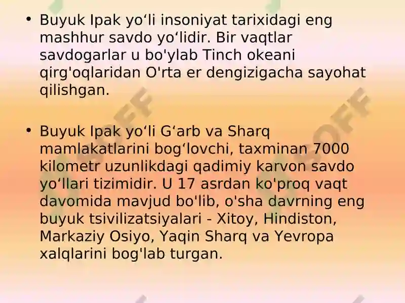 Buyuk Ipak yo‘li-muloqot yo‘li 3