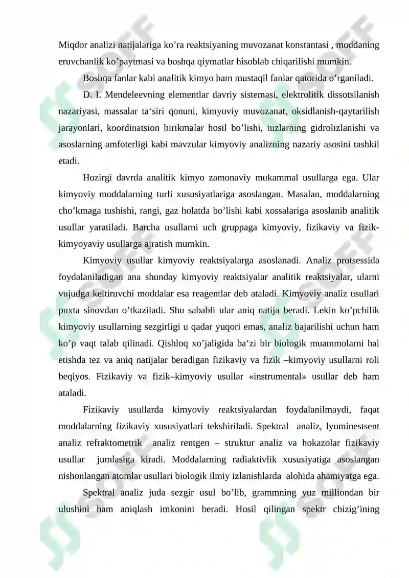 Analitik kimyo fani va uning usullari 3