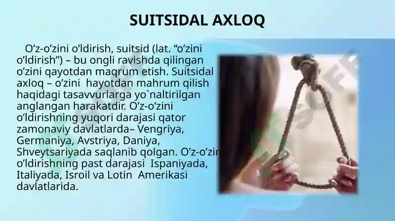SUITSIDAL AXLOQ 3