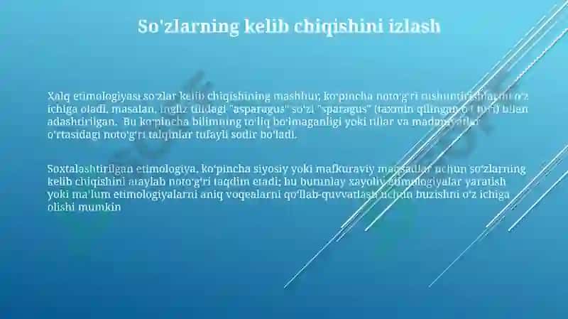 Ilmiy etimologiya, xalq etimologiyasi va,,yolgʻon etimologiyaʼʼ 3