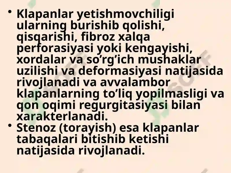 Mitral klapan yetishmovchiligi 3