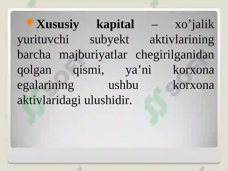 Xususiy Kapital Audit 3