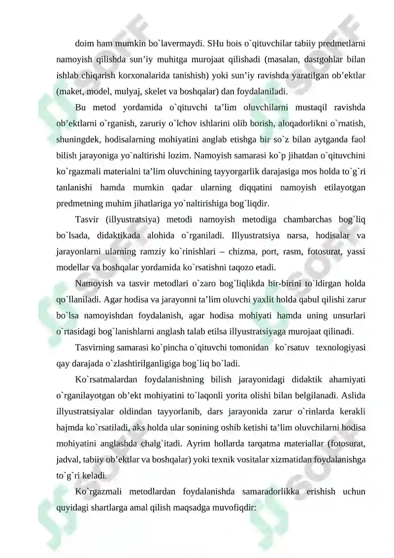 Ko’rgazmali vositalaridan foydalanish metodikasi 3