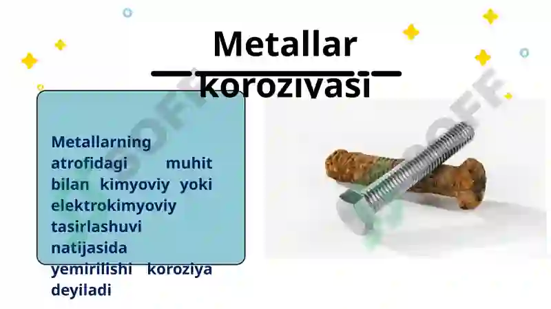Metallar koroziyasi 3