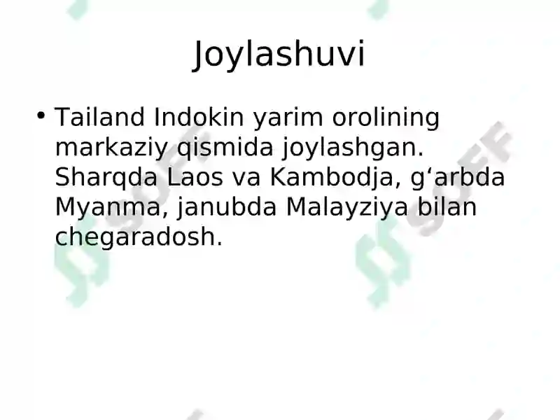 Tailand haqida 3