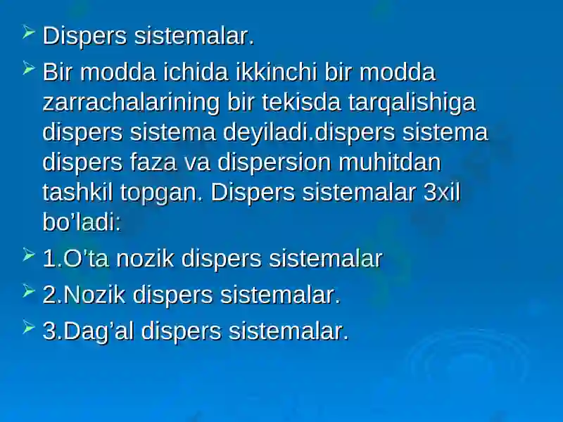 Eritmalar. Noelektrolitlar 3