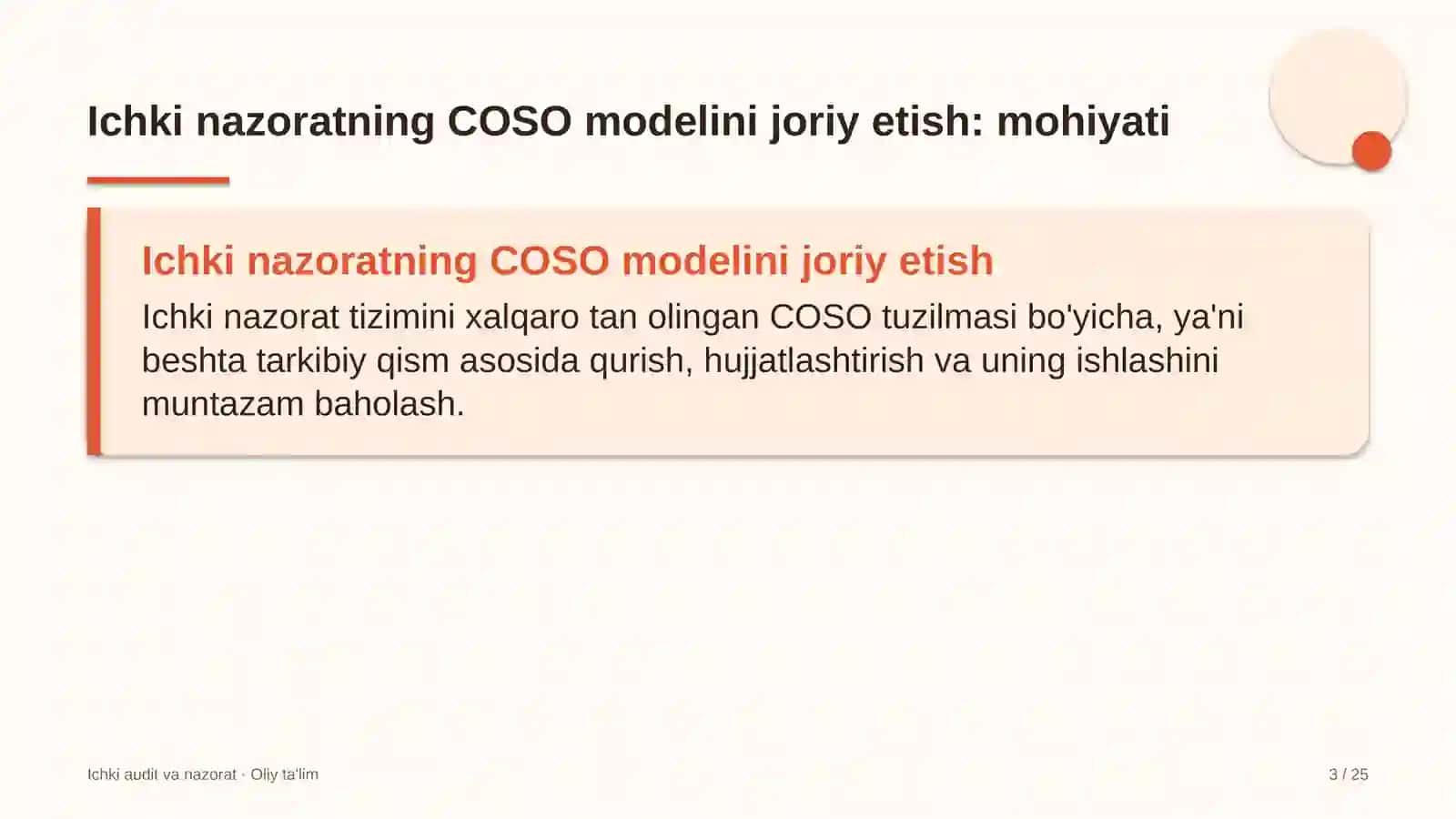 xolding kompaniyalarida ichki nazoratning coso modelini joriy etish 2696 3