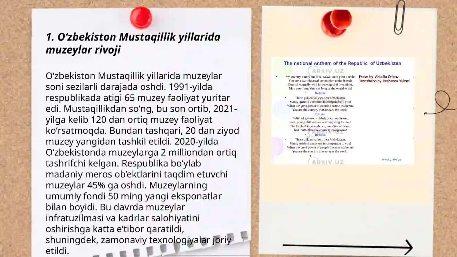 Muzeyshunoslik va arxevshunoslik fanidan taqdimoti 3