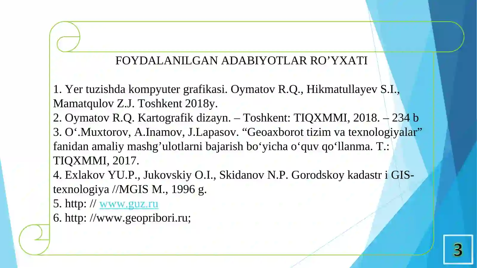 Aerofotosuratlarda dala va kameral chizmalar 3