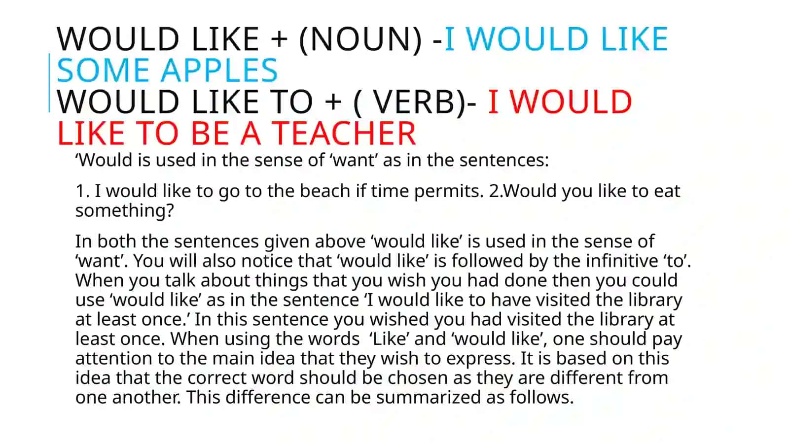 grammer based on verbs plus vacobulary 3