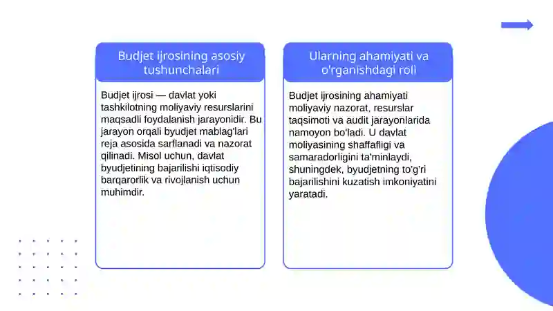 Budjet ijrosining nazorat qilish 3