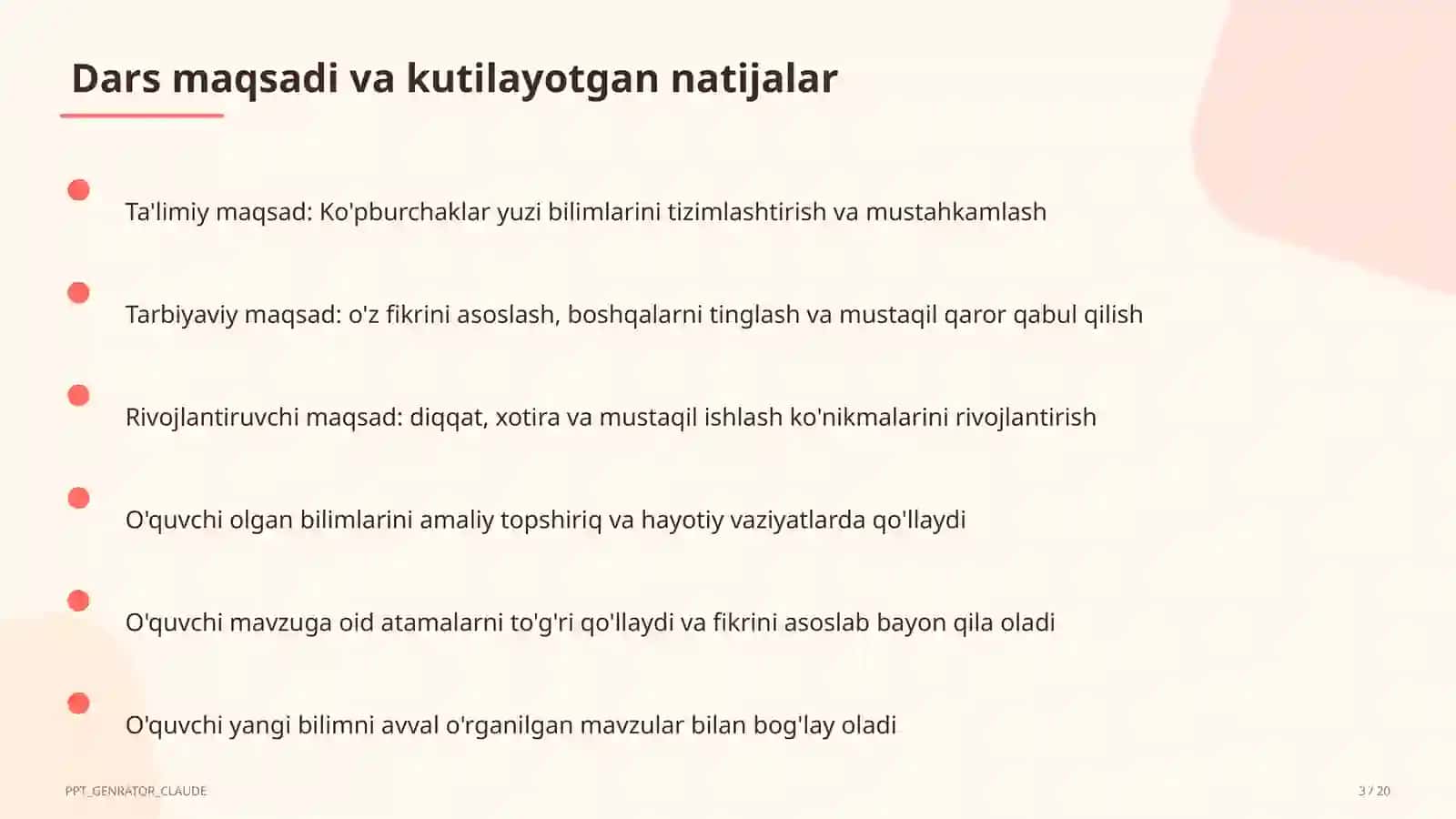 Ko'pburchaklar yuzi (8-sinf) 3