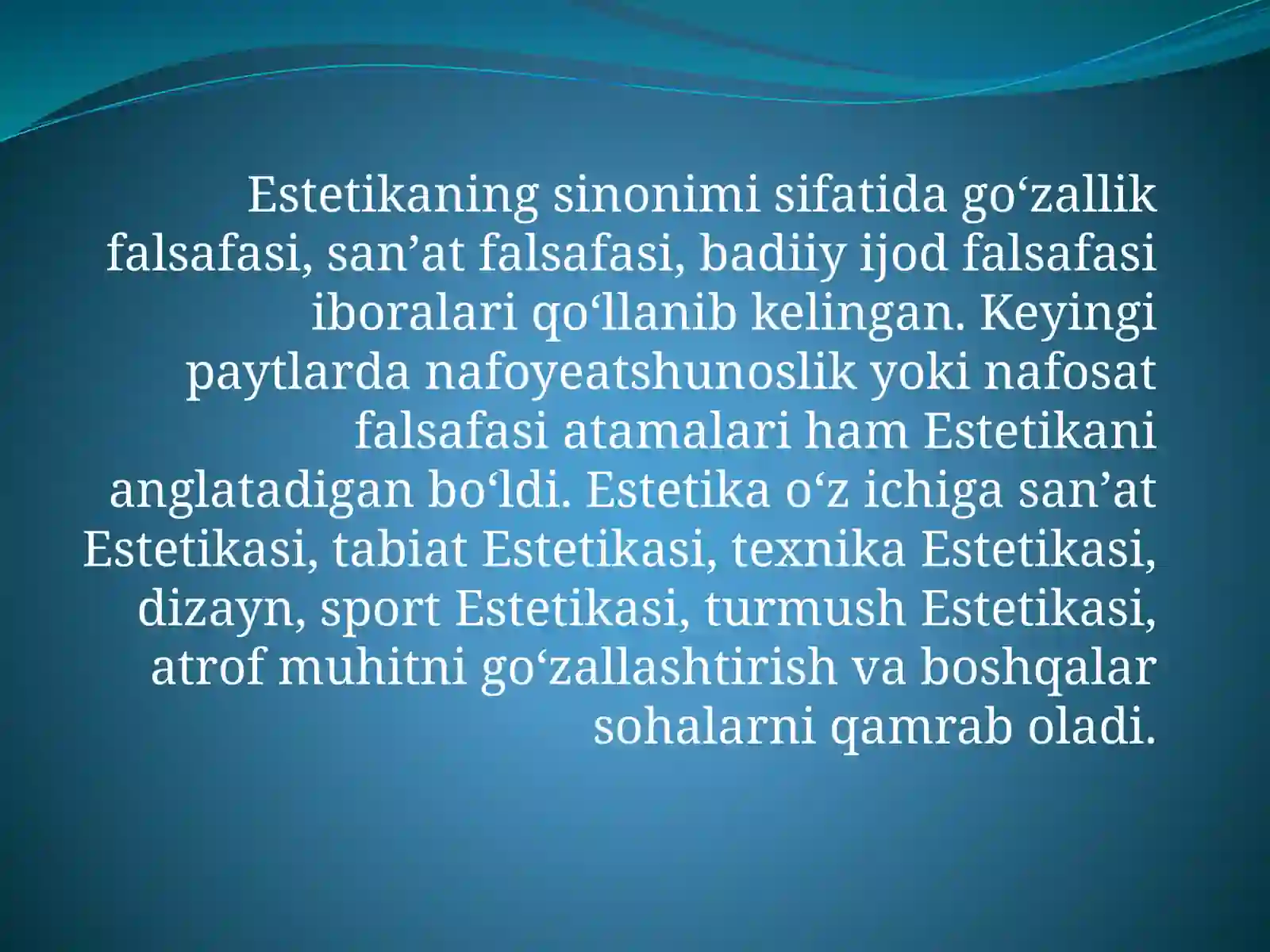 ESTETIK TARBIYA VA UNING TURLARI 3