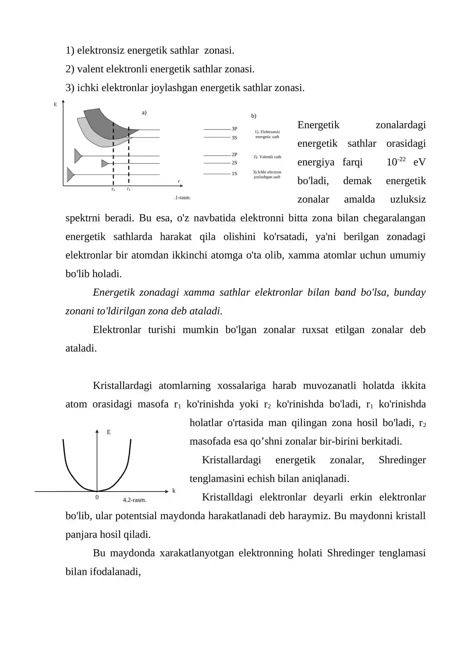 Qattiq jismlarning elektr o'tkazuvchanligi 3