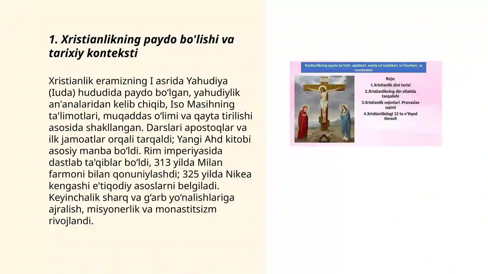 11 Xristianlik dini 3