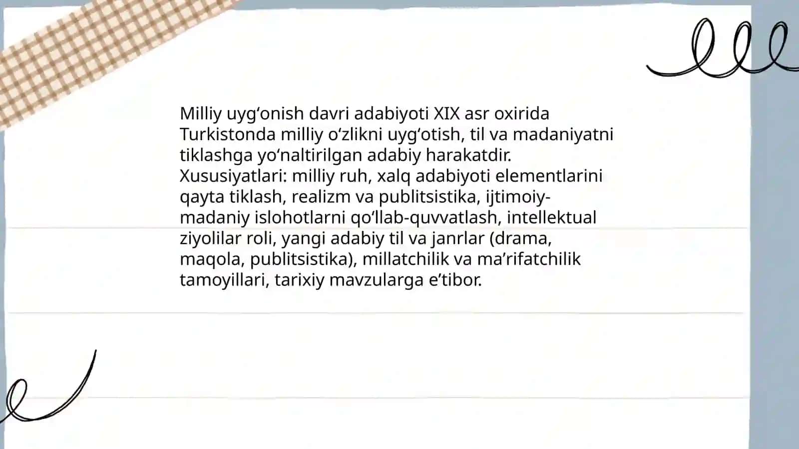 Turkistonda XIX asr oxirlarida milliy uygʻonish davr adabiyoti 3