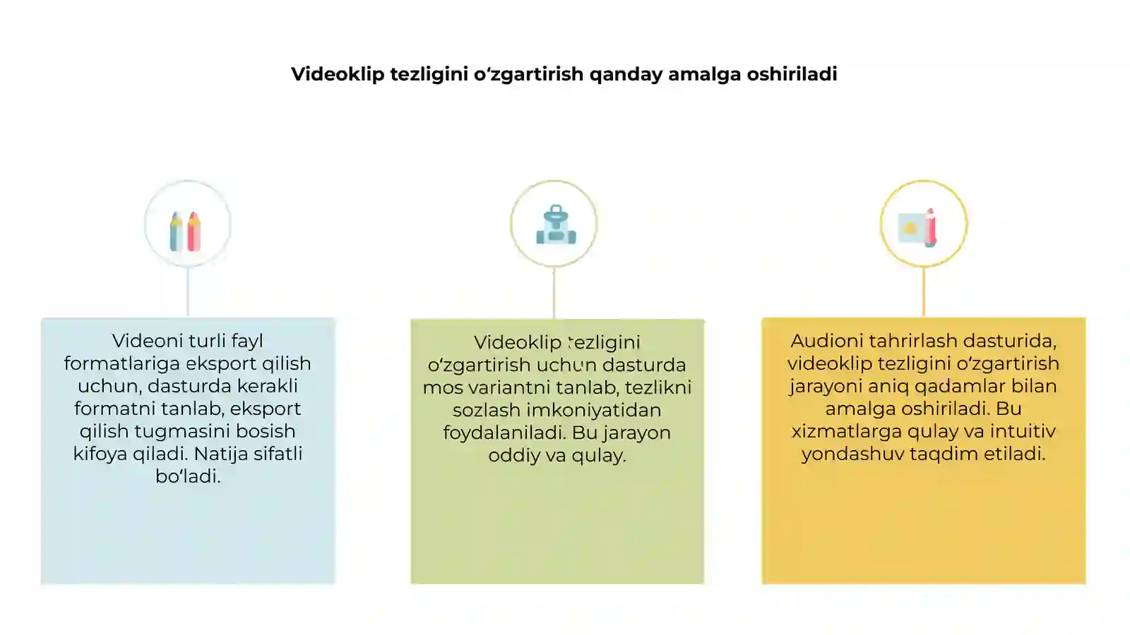 Videoklip tezligini oʻzgartirish 3