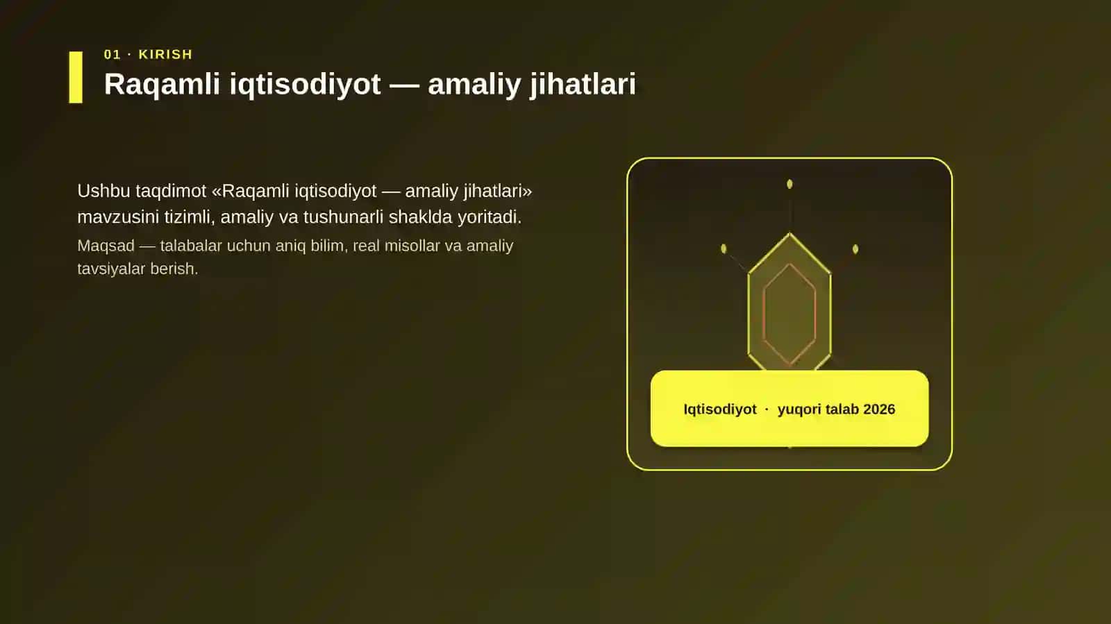 Raqamli iqtisodiyot — amaliy jihatlari 3