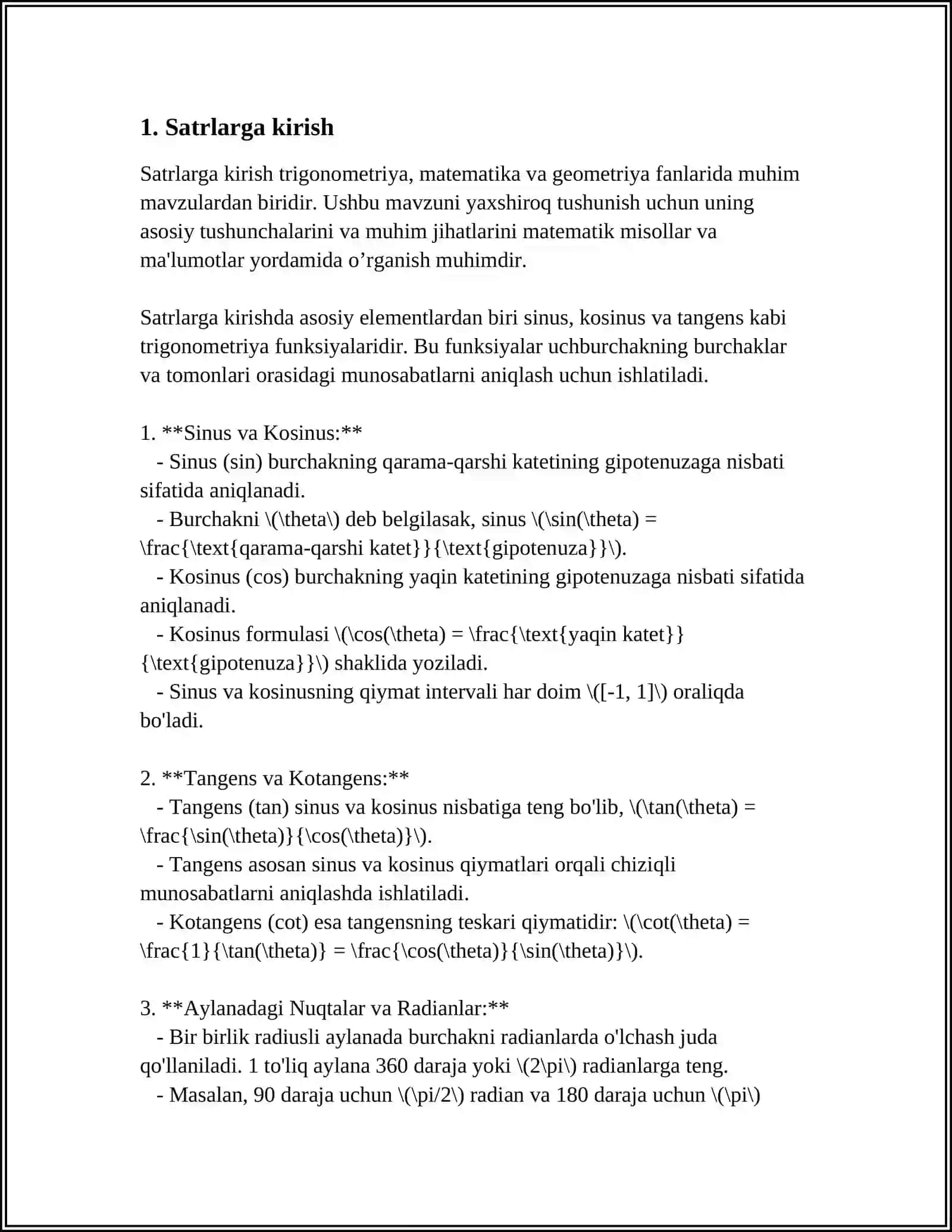 SATRLAR VA KENGAYTIRILGAN BELGILAR. CHAR TOIFASIDAGI SATRLAR HAQIDA UMUMIY TUSHUNCHA. SATR STANDART FUNKSIYALARI VA ULAR YORDAMIDA SATRLARGA ISHLOV BERISH 3