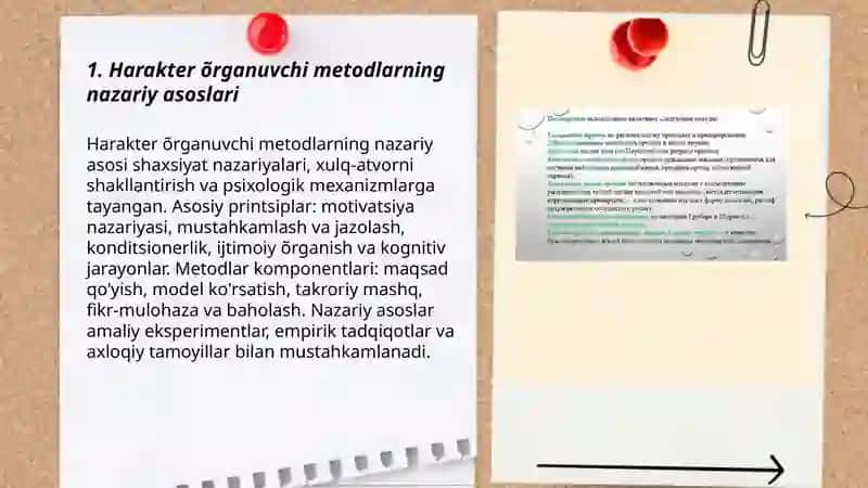 Harakter õrganuvchi metod 3