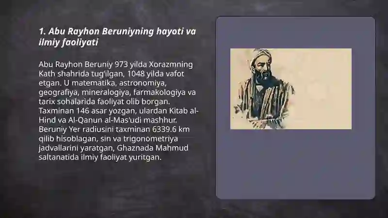 Abu Rayhon Beruniy 3